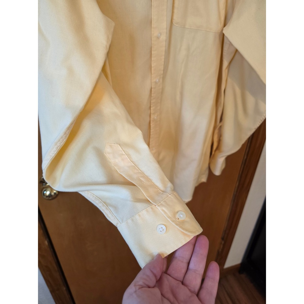 Cutter & Buck Mizzou Tigers Light Yellow Cotton Button Down Shirt Men 2XLs XXL - Picture 4 of 6